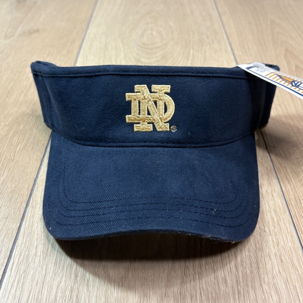 Notre Dame Fighting Irish Navy Blue Embroidered Logo Sun Visor University Square
